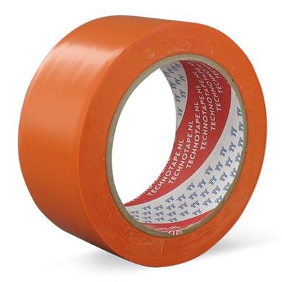 50mm Maskingtape Soft PVC oranje Bouw rol á 33 meter