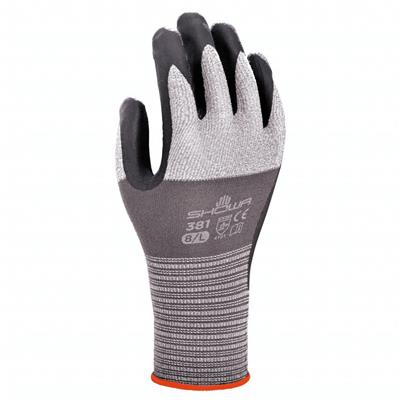 Werkhandschoen Showa 381 ultra light grijs/zwart