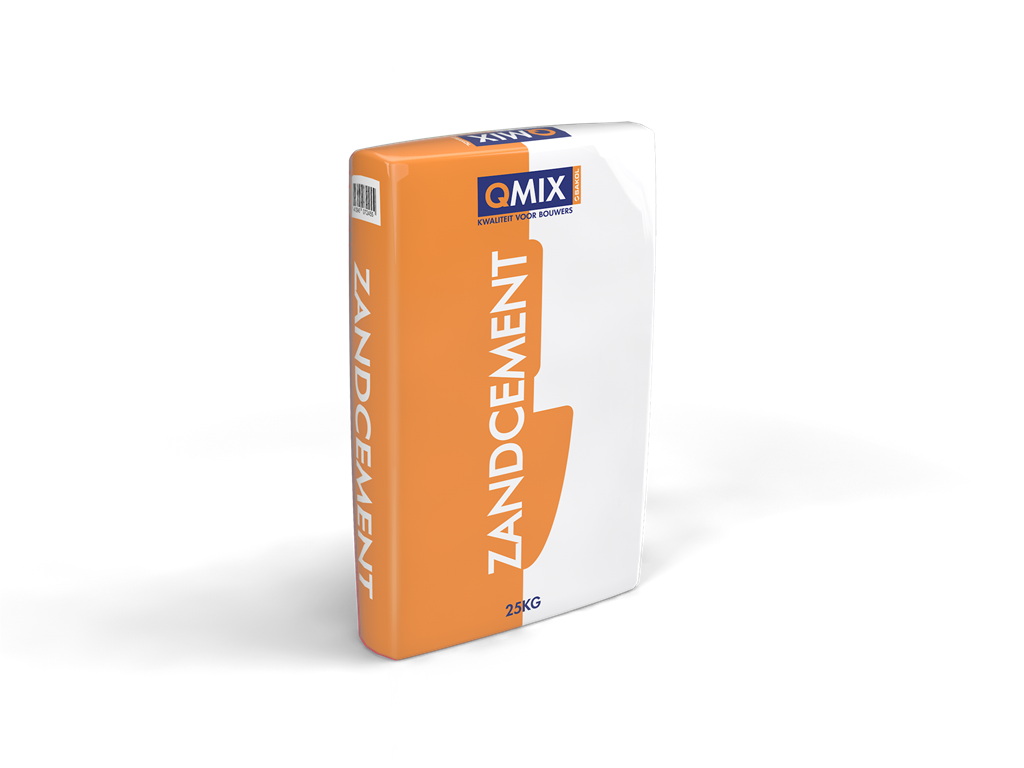 Zand-cement Q-mix  per zak van 25kg. (vloer)