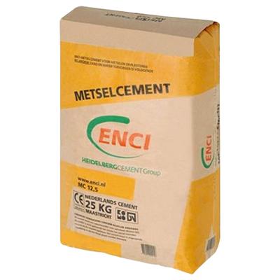 Metselcement MC Enci 12.5 per zak van 25 kg