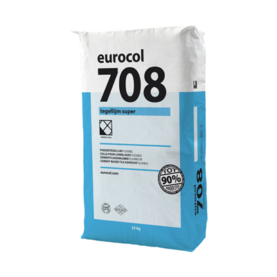 Eurocol 708 Tegellijm super 25 kg (ook op hout) geen vochtige ruimtes