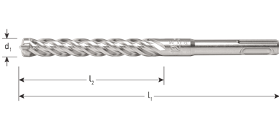 SDS- plus  4-snijder 6 x 150/215 mm Hamerboor Rotec