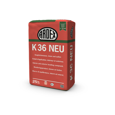 ARDEX K36 Uitvlakproduct, binnen en buiten 3-30mm zak a 25 kg