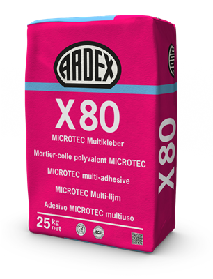 ARDEX X80 Microtec Wand en Vloerlijm zak a 25 kg