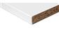 Spaanplaat 18x3050x400 mm meubelpaneel wit lange zijde met 2mm PVC